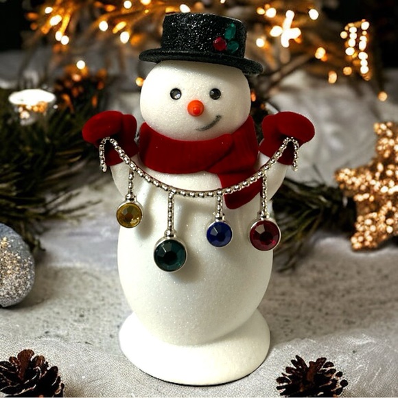 Snowman Ornament Nightlight BBW Wallflower Plug Home Fragrance NWT - Picture 1 of 7